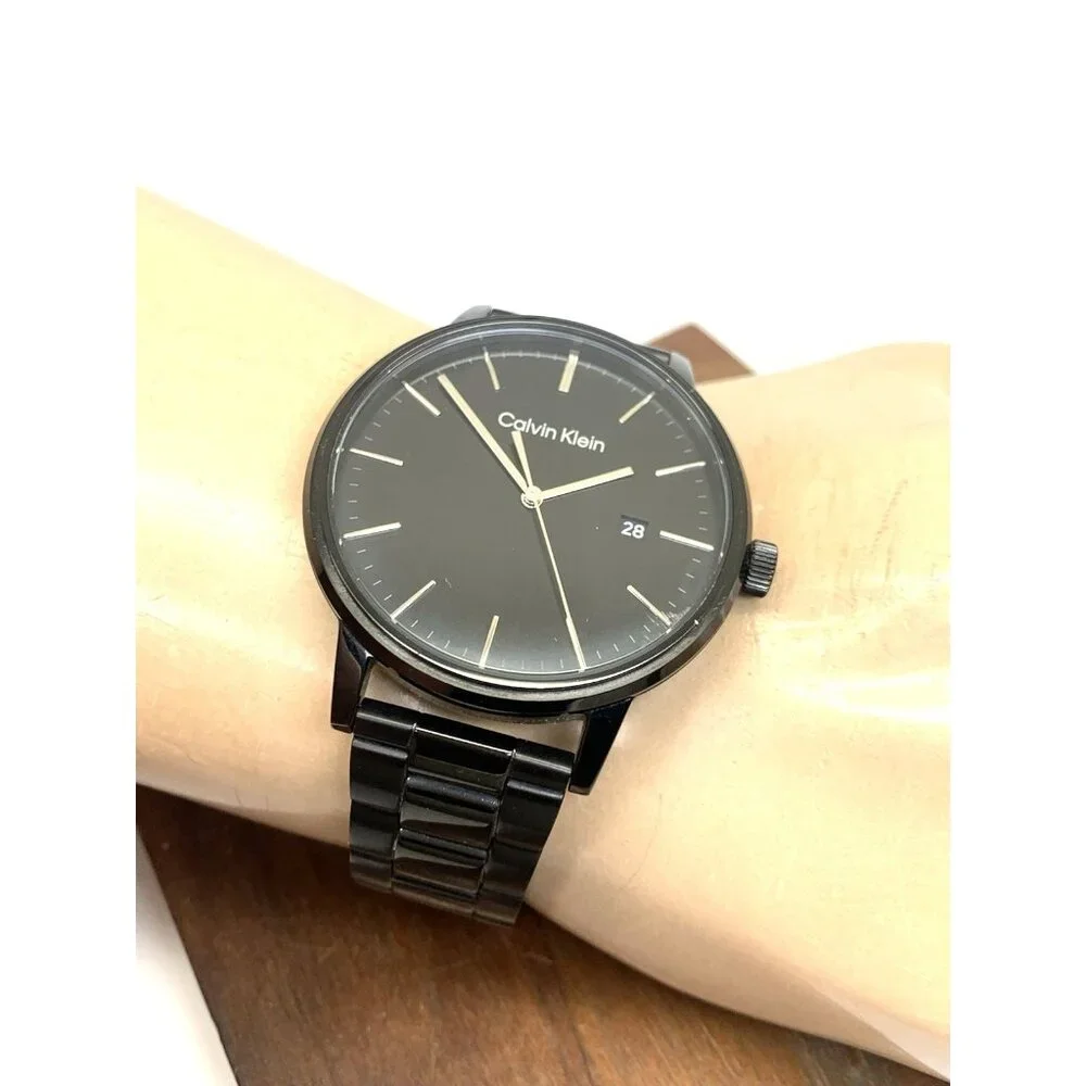 Calvin Klein Men's Watch 25200057 Quartz Black Dial Stainless Steel 43mm